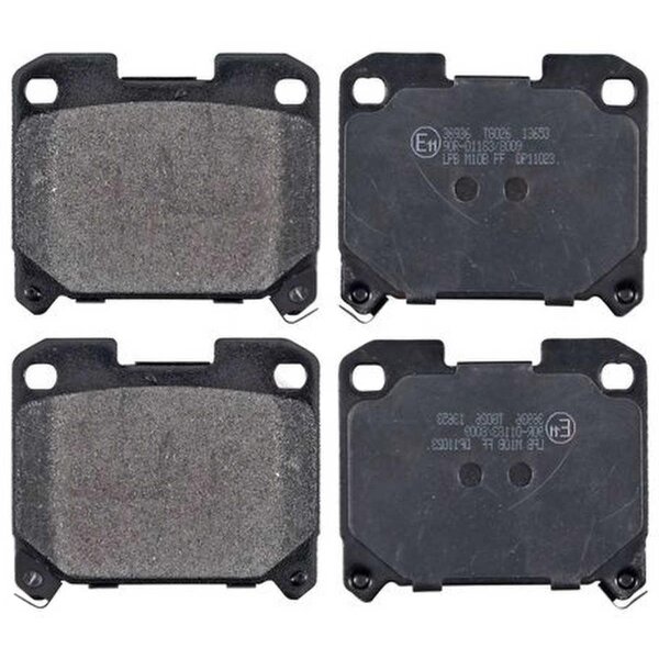Brake pad set with wear warning 16.5 mm A.B.S. for TOYOTA CELICA and others