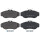 Brake pad set without wear sensor 19.2 mm A.B.S. for e.g. LAND ROVER II