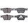 Brake pad set for wear warning indicator 20 mm A.B.S. for e.g. MB E-CLASS