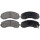 Brake pad set with wear warning 15.7 mm A.B.S. for KIA K2500 and others