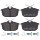 Brake pad set with acoustic wear warning 15 mm A.B.S. for VOLVO S40 and others