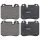 Brake pad set for wear warning indicator 18 mm A.B.S. for BMW 7 Series