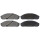 Brake pad set without integrated wear sensor 18 mm A.B.S. for NISSAN PATROL