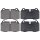 Brake pad set for wear warning indicator 18 mm A.B.S. for BMW 7 Series