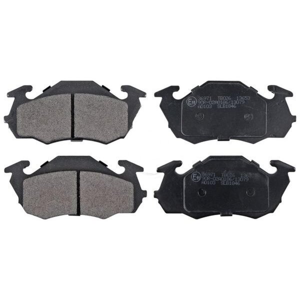 Brake pad set without integrated wear sensor 14.8 mm A.B.S. for SUBARU