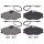 Brake pad set with wear sensor 19 mm A.B.S. for PEUGEOT 406 and others