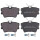Brake pad set without wear sensor 17 mm A.B.S. for e.g. VW TRANSPORTER