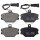 Brake pad set with wear sensor 17 mm A.B.S. for e.g. FSO POLONEZ
