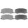 Brake pad set with acoustic wear warning 14 mm A.B.S. for SUZUKI SWIFT