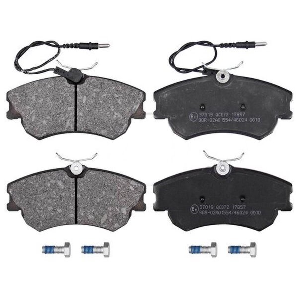 Brake pad set with integrated wear sensor 18 mm A.B.S. for RENAULT ESPACE