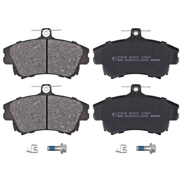 Brake pad set with wear warning 17.3 mm A.B.S. for VOLVO S40 and others