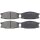 Brake pad set without integrated wear sensor 17.5 mm A.B.S. for MITSUBISHI