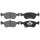 Brake pad set with wear warning 18.2 mm A.B.S. for TOYOTA AVENSIS and others