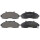Brake pad set with wear warning 17.5 mm A.B.S. for KIA PREGIO and others