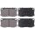 Brake pad set without integrated wear sensor 18.5 mm A.B.S. for HYUNDAI