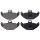 Brake pad set without wear sensor 14.5 mm A.B.S. for e.g. RENAULT LAGUNA