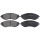 Brake pad set without wear sensor 17 mm A.B.S. for DAEWOO NUBIRA and others
