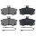 Brake pad set incl. wear warning contact 17.5 mm A.B.S. for e.g. LADA 110