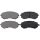 Brake pad set with wear warning 16 mm A.B.S. for NISSAN ALMERA and others