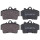 Brake pad set for wear warning indicator 16 mm A.B.S. for PORSCHE BOXSTER