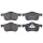 Brake pad set without wear sensor 18.6 mm A.B.S. for e.g. VOLVO S80
