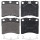 Brake pad set without wear sensor 18 mm A.B.S. for e.g. VW TRANSPORTER