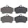 Brake pad set for wear warning indicator 16 mm A.B.S. for PORSCHE 911 and others