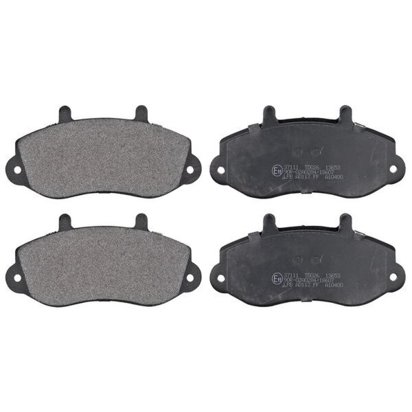 Brake pad set for wear warning indicator 18 mm A.B.S. for e.g. OPEL MOVANO