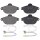 Brake pad set incl. wear warning contact 17 mm A.B.S. for CITROËN XANTIA