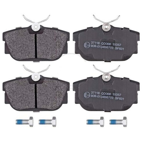 Brake pad set without wear sensor 17.3 mm A.B.S. for e.g. VW TRANSPORTER