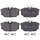Brake pad set without wear sensor 17.3 mm A.B.S. for e.g. VW TRANSPORTER