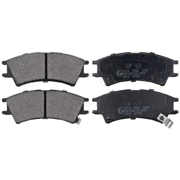 Brake pad set with acoustic wear warning 15.2 mm A.B.S. for HYUNDAI ATOS