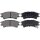 Brake pad set with acoustic wear warning 15.2 mm A.B.S. for HYUNDAI ATOS