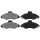 Brake pad set with wear warning 18.8 mm A.B.S. for FORD ESCORT and others