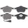 Brake pad set with integrated wear sensor 20.3 mm A.B.S. for e.g. VW BORA