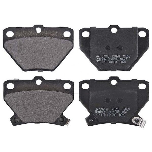 Brake pad set with wear warning 14 mm A.B.S. for TOYOTA YARIS and others
