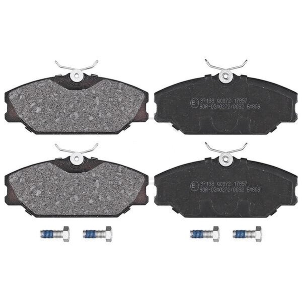Brake pad set without wear sensor 18.5 mm A.B.S. for e.g. RENAULT SCÉNIC