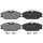 Brake pad set without wear sensor 18.5 mm A.B.S. for e.g. RENAULT SCÉNIC