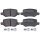 Bremsbelagsatz ohne Verschleißsensor 14,3 mm A.B.S. für u.a. MB A-KLASSE