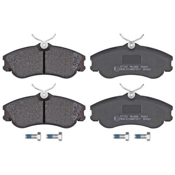 Brake pad set for wear warning indicator 19 mm A.B.S. for PEUGEOT PARTNER