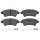 Brake pad set without wear sensor 18 mm A.B.S. for CITROËN XSARA and others