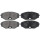 Brake pad set with wear warning 14.5 mm A.B.S. for NISSAN MAXIMA and others