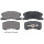 Brake pad set with wear warning 16 mm A.B.S. for e.g. DAIHATSU SIRION