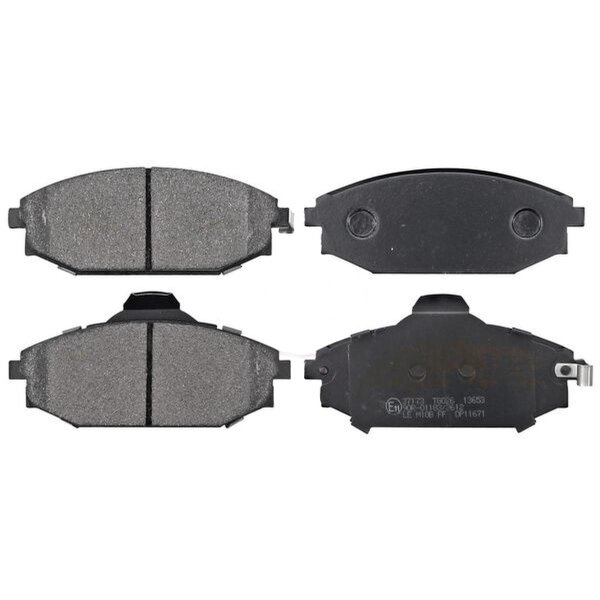 Brake pad set with wear warning 18 mm A.B.S. for HYUNDAI GALLOPER II and others
