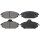 Brake pad set with wear warning 18 mm A.B.S. for HYUNDAI GALLOPER II and others
