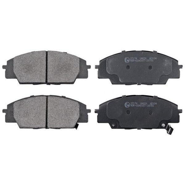 Brake pad set with wear warning 17 mm A.B.S. for HONDA CIVIC and others