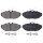 Brake pad set for wear warning indicator 17.8 mm A.B.S. for JAGUAR XJ and others
