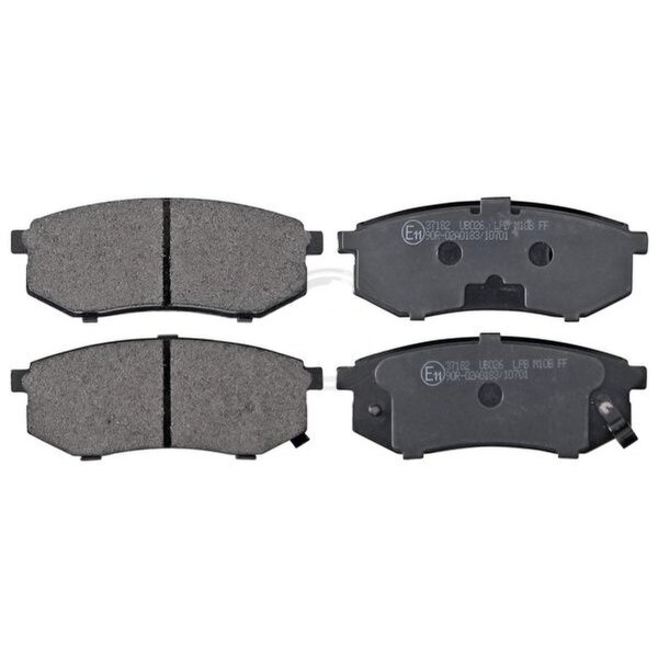 Brake pad set with wear warning 15 mm A.B.S. for HYUNDAI SANTAMO and others