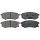 Brake pad set with wear warning 15 mm A.B.S. for HYUNDAI SANTAMO and others