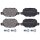 Brake pad set without wear sensor 16.5 mm A.B.S. for e.g. ALFA ROMEO 156
